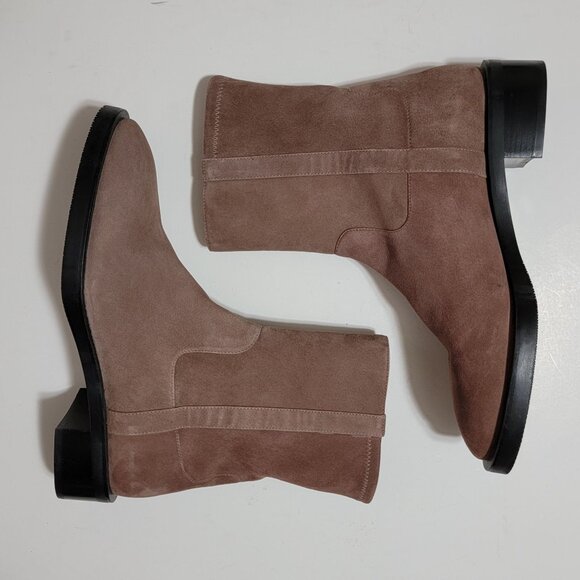 NEW Stuart Weitzman Sadie Boots Womens 9.5 Brown Suede Versatile Contemporary - Picture 3 of 10